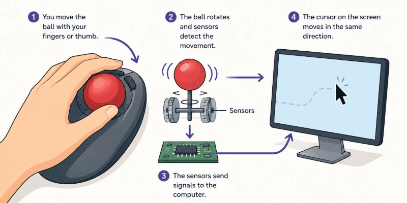 How Does A Trackball Mouse Work 2 How Does A Trackball Mouse Work