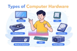 Types of Computer Hardware learn and grow your skills today