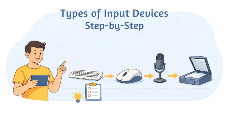 Types Of Input Devices Step By Step